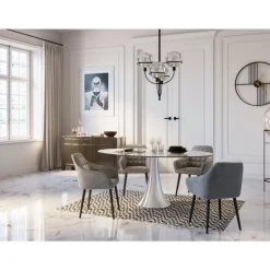 Armlehnstuhl Kim Grau