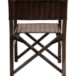 Armlehnstuhl Twist Leder Braun