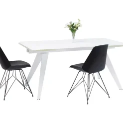 Ausziehtisch Amsterdam Weiss 160(40+40)X90Cm