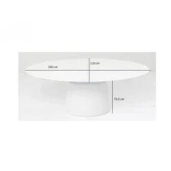 Ausziehtisch Benvenuto Weiss 200(50)X110Cm
