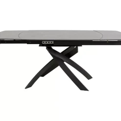 Ausziehtisch Twist Schwarz 120(30+30)X90Cm