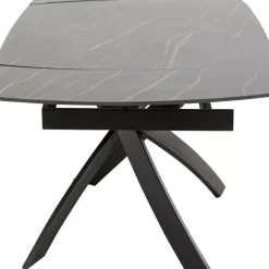 Ausziehtisch Twist Schwarz 120(30+30)X90Cm