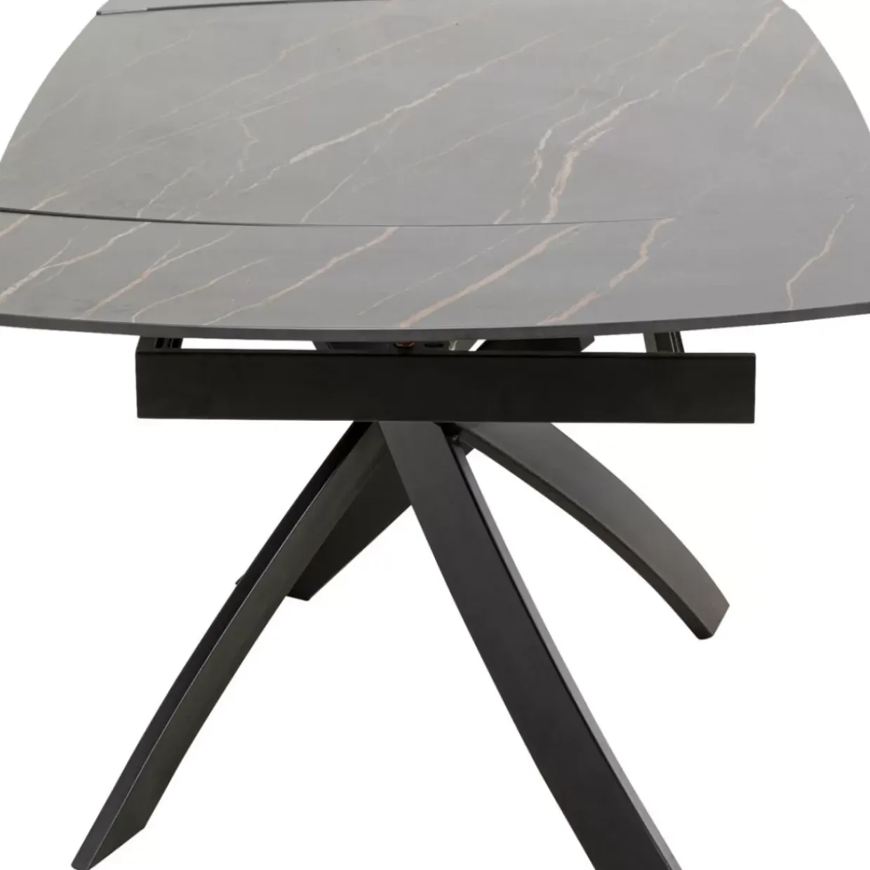 Ausziehtisch Twist Schwarz 120(30+30)X90Cm