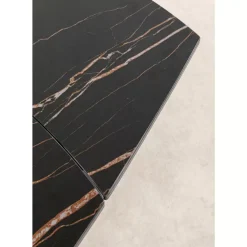 Ausziehtisch Twist Schwarz 120(30+30)X90Cm