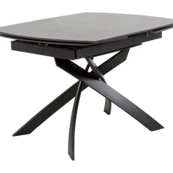 Ausziehtisch Twist Schwarz 120(30+30)X90Cm
