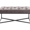 Bank Crossover Grau Schwarz 90X40Cm