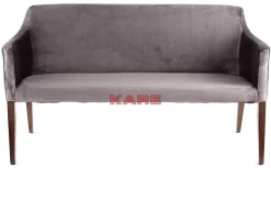 Bank Mode Velvet Grau