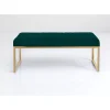 Bank Smart Dunkelgrun Messing 90Cm