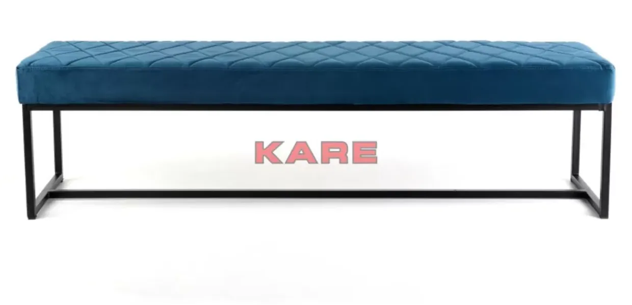 Bank Smart Petrol Schwarz 150X40Cm