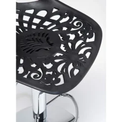 Barhocker Ornament Black