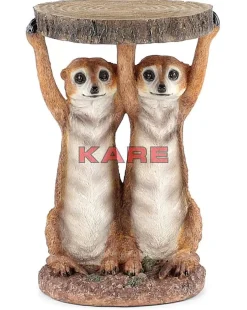 Beistelltisch Animal Meerkat Sisters O33Cm