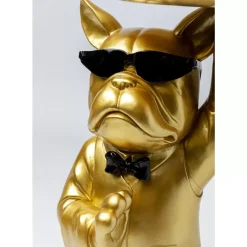 Beistelltisch Cool Bulldog Tray Gold 34X55Cm