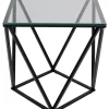 Beistelltisch Cristallo Schwarz 50X50Cm