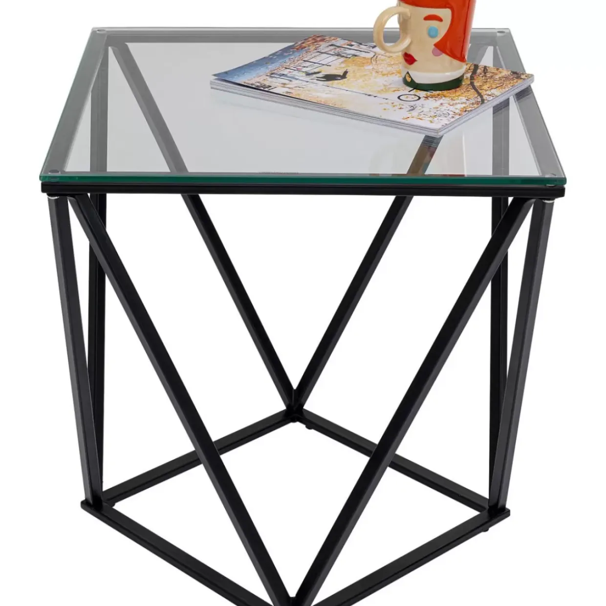 Beistelltisch Cristallo Schwarz 50X50Cm