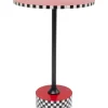 Beistelltisch Domero Checkers Rot O40Cm