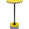 Beistelltisch Domero Checkers Gelb O25Cm