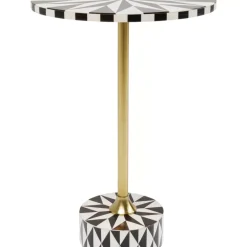 Beistelltisch Domero Star Braun Weis O40Cm
