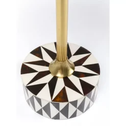 Beistelltisch Domero Star Braun Weis O40Cm