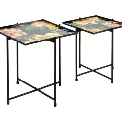 Beistelltisch Flowers Garden Square (2/Set)
