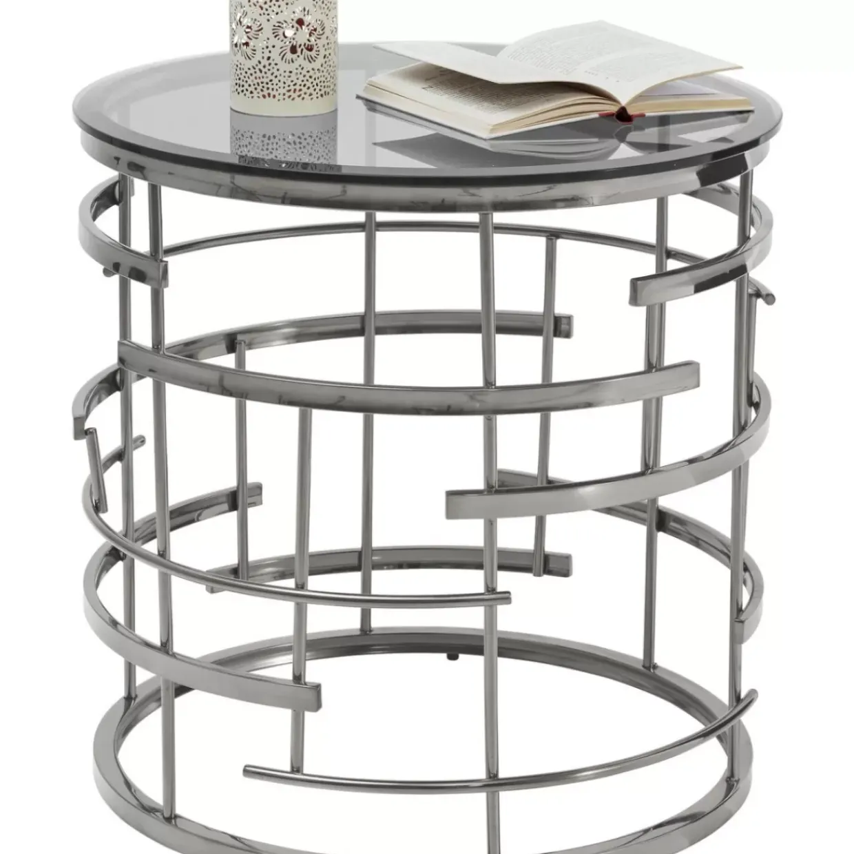 Beistelltisch Jupiter Silber O55Cm