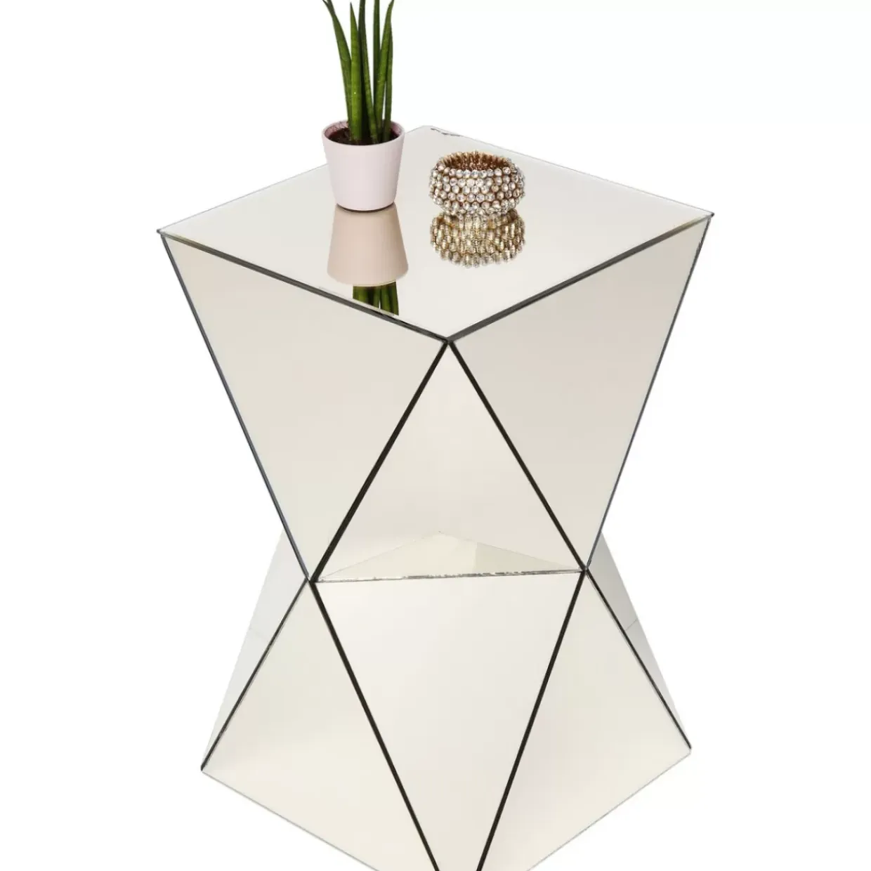 Beistelltisch Luxury Triangle Champagne