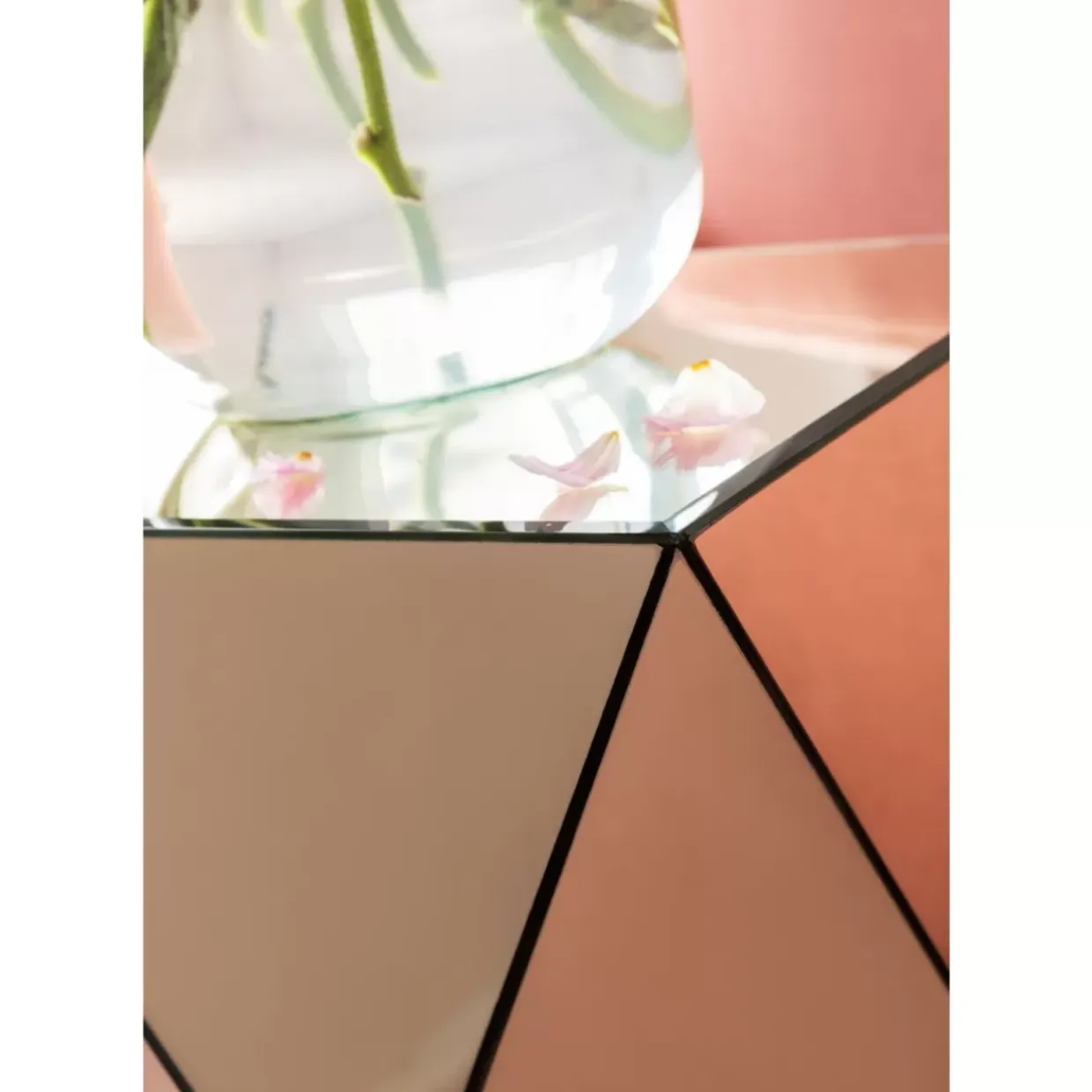 Beistelltisch Luxury Triangle Champagne