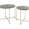 Beistelltisch Priya Schwarz (2/Set)