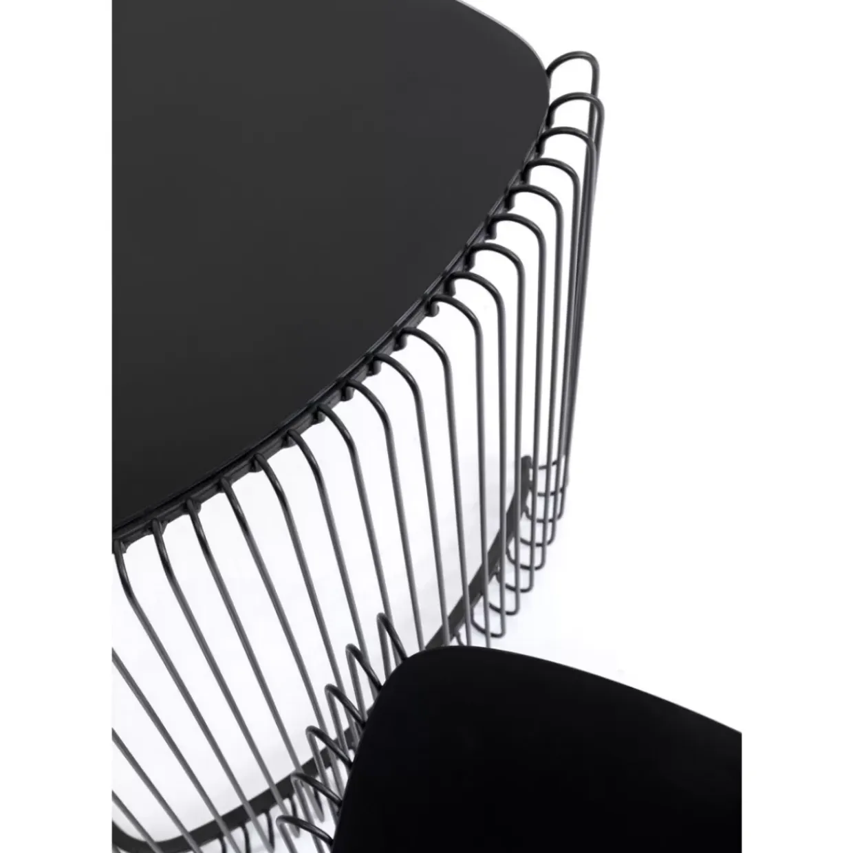 Beistelltisch Wire Triangle Schwarz (2/Set)