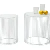 Beistelltisch Wire White (2/Set) O44Cm