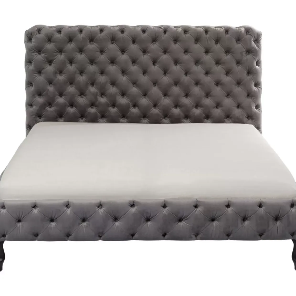 Bett Desire Hoch Silbergrau 160X200 Cm