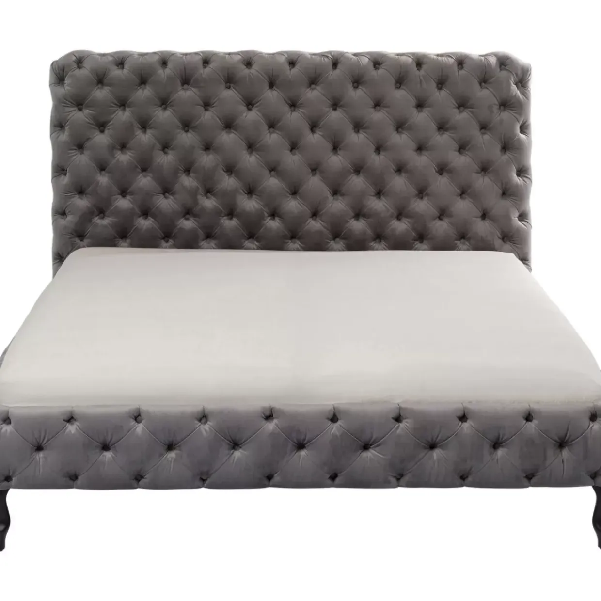 Bett Desire Hoch Silbergrau 180X200 Cm