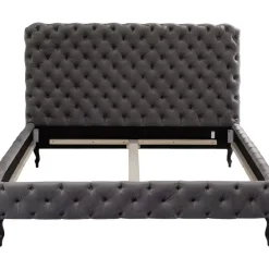 Bett Desire Hoch Silbergrau 180X200 Cm