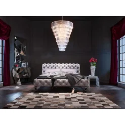 Bett Desire Velvet Silbergrau 200X200Cm