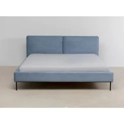 Bett East Side Cord Blau 180X200Cm