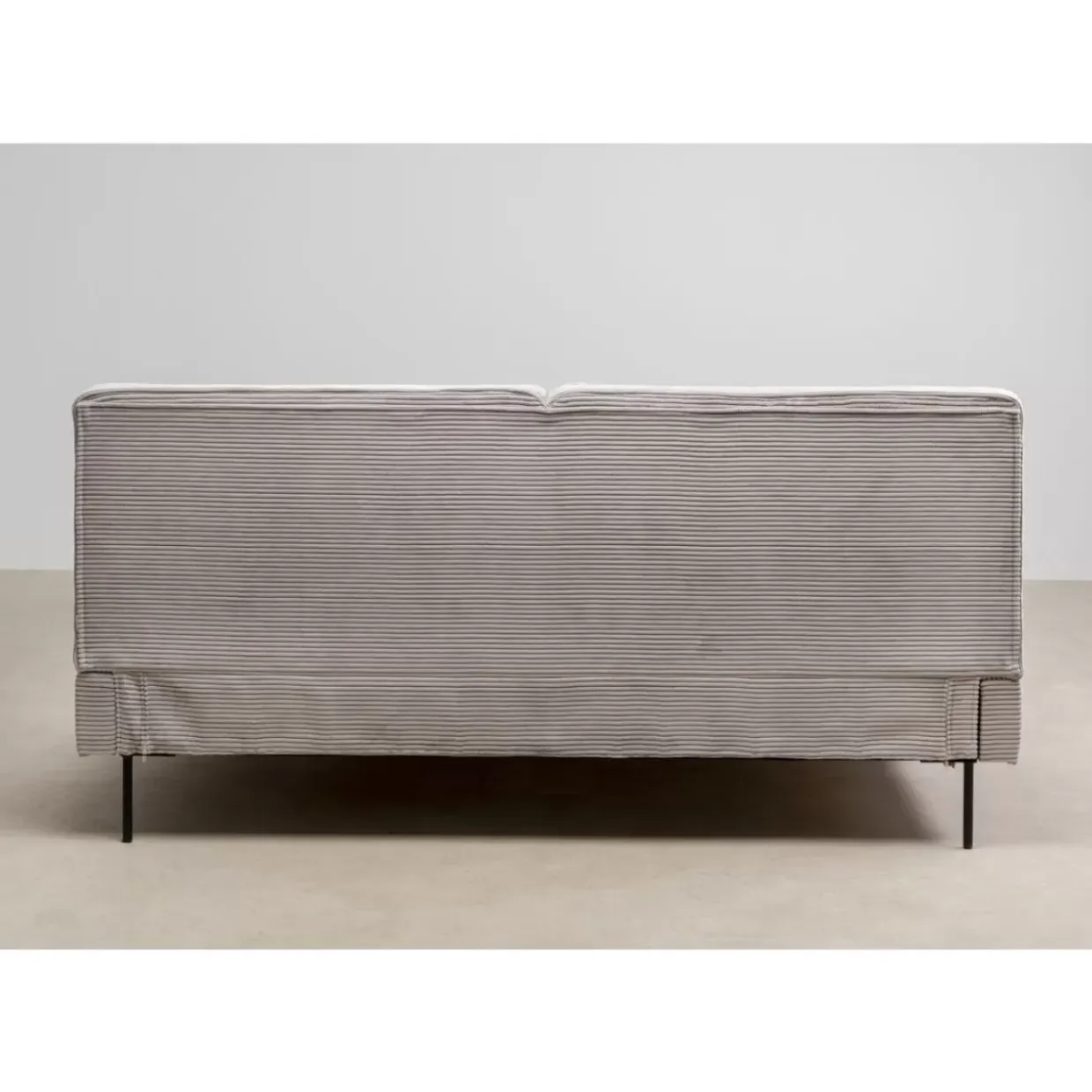 Bett East Side Cord Grau 180X200Cm