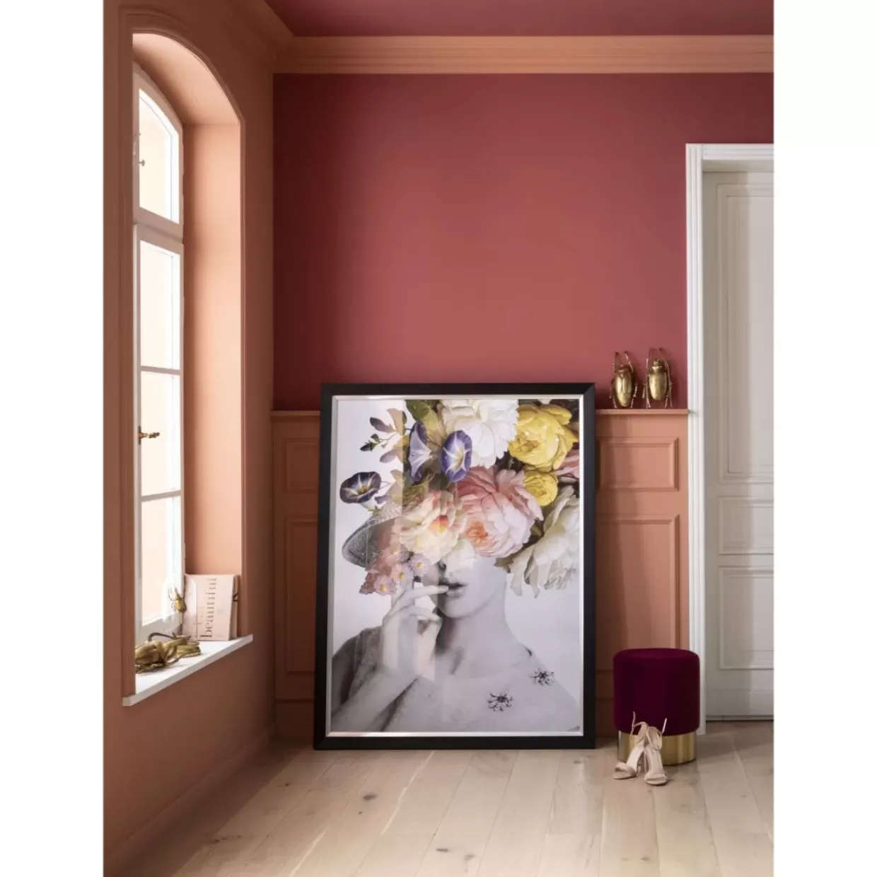 Bild Frame Flower Lady Pastell 152X117