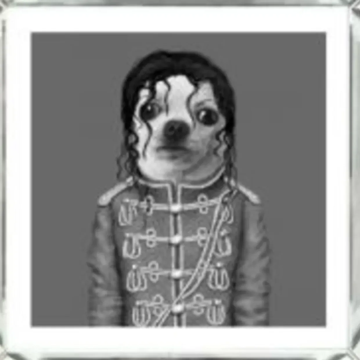 Bild Frame Mirror King Dog 60X60