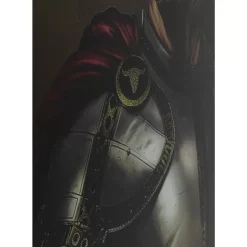 Bild Glas Knight Cow 120X120