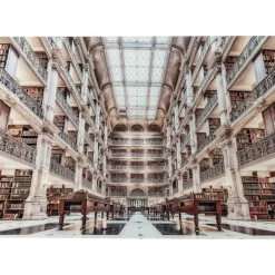 Bild Glas Library 150X100Cm