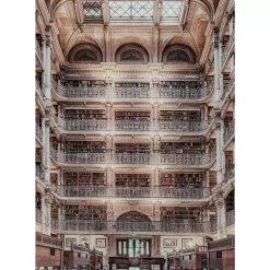 Bild Glas Library 150X100Cm