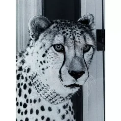 Bild Glas Metallic Gepard 100X150