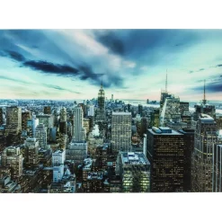 Bild Glas New York Sunset 120X160Cm