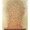 Bild Touched Flower Boat Gold Rot 80X100Cm