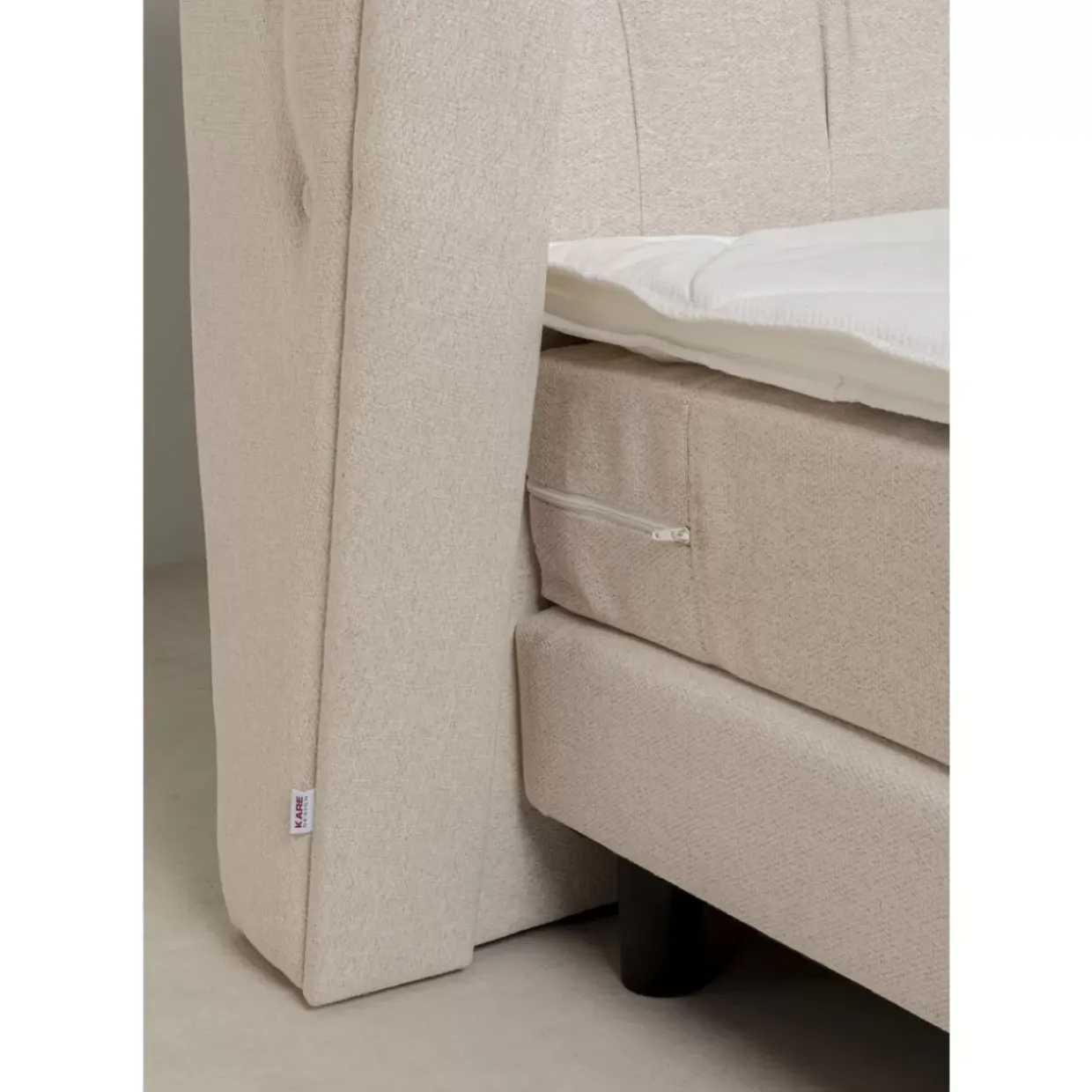 Boxspringbett Benito Moon Creme 180X200Cm
