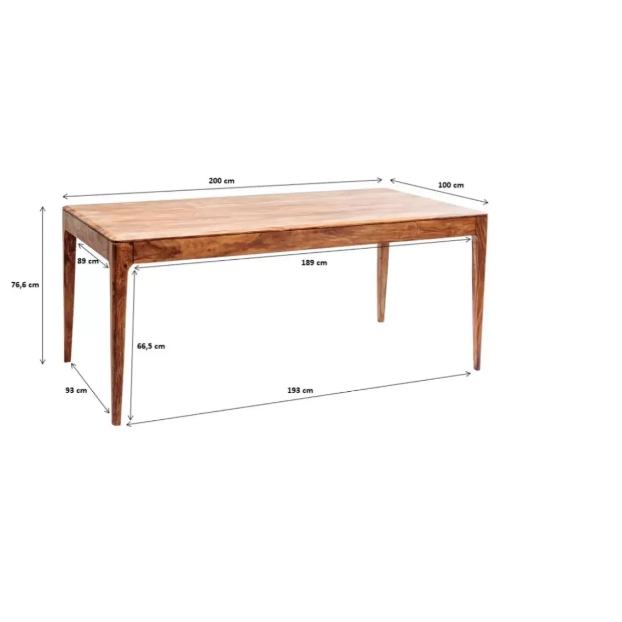 Brooklyn Nature Tisch 200X100Cm
