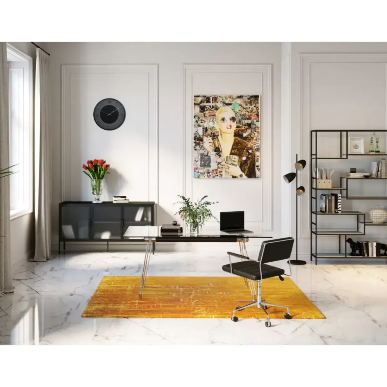 Burodrehstuhl Dottore Black