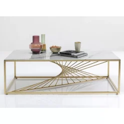 Couchtisch Art Marble Glass 140X70Cm