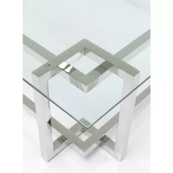 Couchtisch Clara Silber 120X120Cm