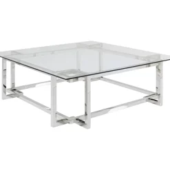 Couchtisch Clara Silber 120X120Cm