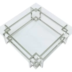 Couchtisch Clara Silber 120X120Cm